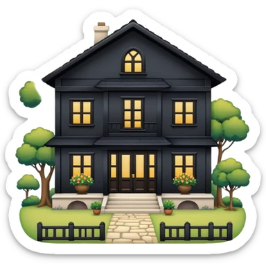 balance with a traditional house on one side and a variety of figures (single person, unmarried couple, etc.) on the other. sticker