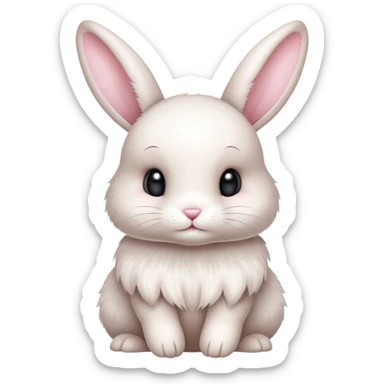 Coquette bunny sticker