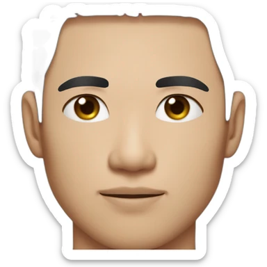 Sexy asian guy with freckles sticker