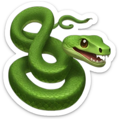 Draw me scary snake sticker