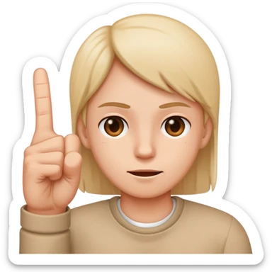 a face that gives the middle fingers sticker