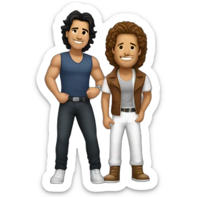 Carlos vives and romeo santos sticker