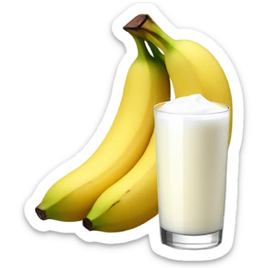 banana with milk sticker