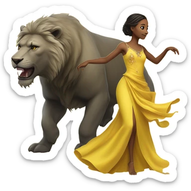 beauty and the beast sticker