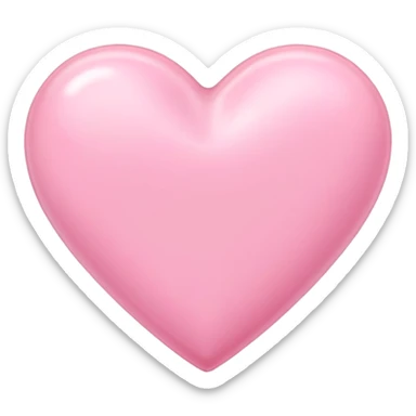 Sweet pastel pink heart  sticker