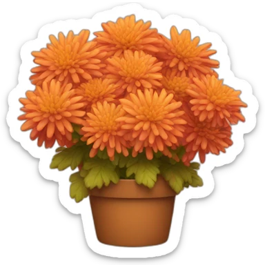 Fall mums sticker