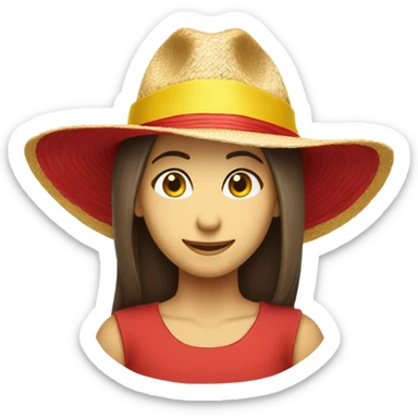 luffy hat sticker