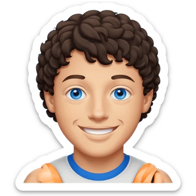 Jack Harlow with blue eyes sticker