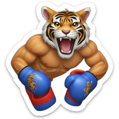 Muay thai Tiger  sticker