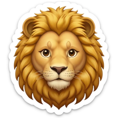 in lion family, only Father., full sticker