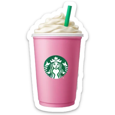 Pink Starbucks drink  sticker