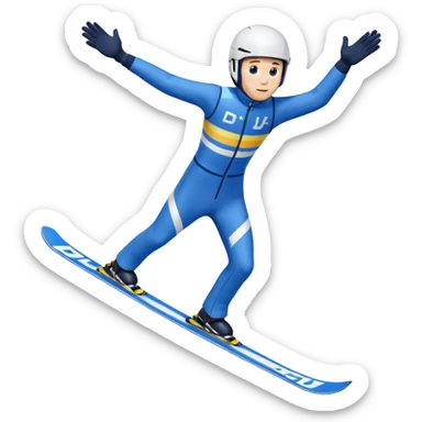 chce motikona skoczka narciarskiego jak w dsj2.pl z gry deluxe ski jump 2  sticker