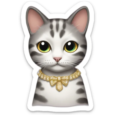 Miumiu fashionable cat sticker