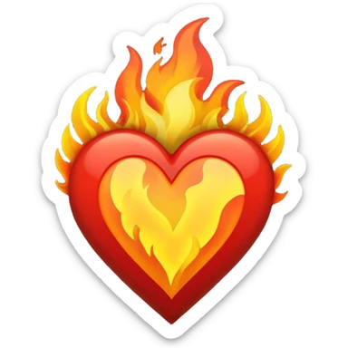 Make flaming hearts in all colours but heart would be separate nature sticker