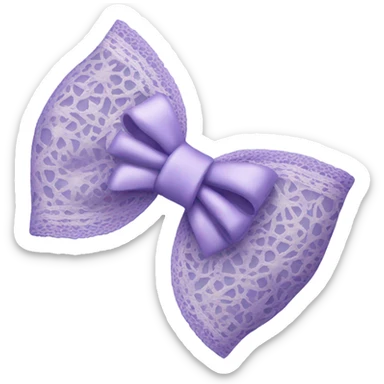 Lavender lace bow sticker