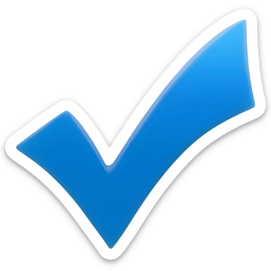 Verificado azul palomita sticker