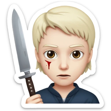 SERIAL KILLER WİTH KNİFE sticker