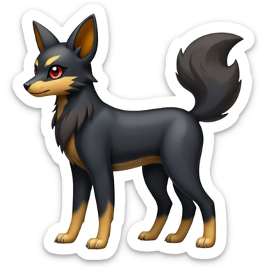 Umbreon-Houndour-Zorua-hybrid full body sticker