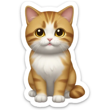 Chat porte bonheur japonais  sticker