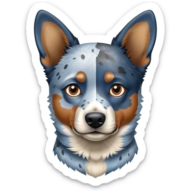 Blue heeler dog sticker
