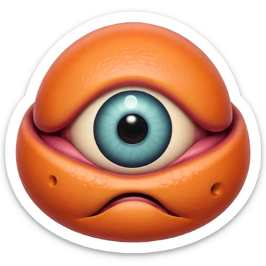 Eyeball boob monster sticker