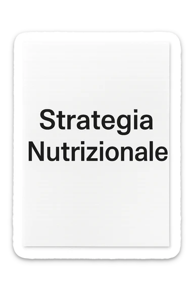 foglio con scritto "Strategia Nutrizionale" sticker