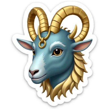 Make a logo for dj with sea goat with a name of Deejay Harris  sticker