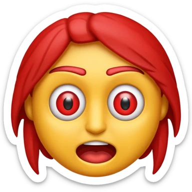 crea una imagen con un emoji Furioso sticker