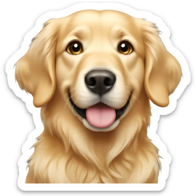 Light golden retriever sticker
