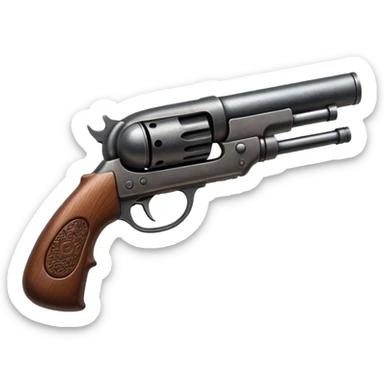 Sawed off shotgun sticker