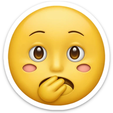 Make a new shushing emoji sticker