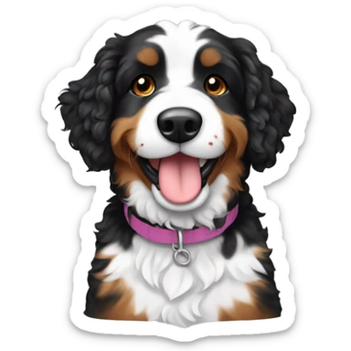 mini bernedoodle  sticker