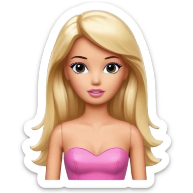 Matisse barbie slop style black SPAM art landscape sticker