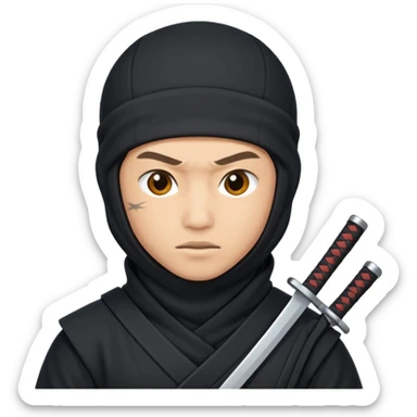 🥷🏻 background White  sticker