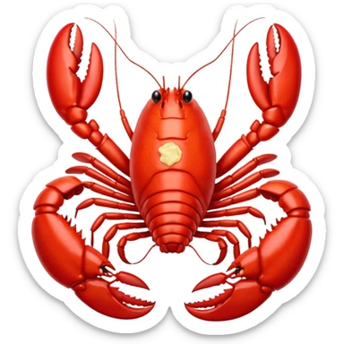 cooked lobster with butter sticker