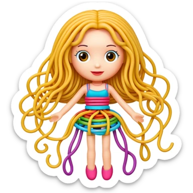 Betty spaghetti doll sticker