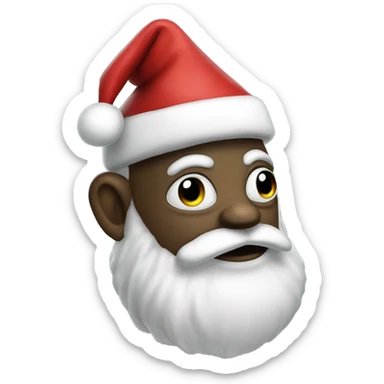 Alien Santa claus sticker