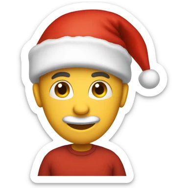 Santa hat red  sticker