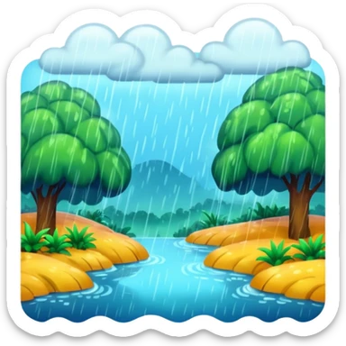 humid weather landskape imag humid more humid add draps falling sticker