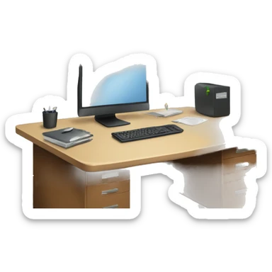 Office desk sticker