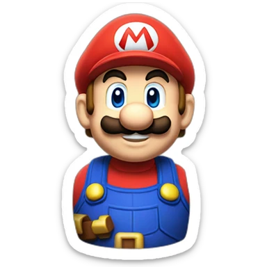 Mario from super Mario bros sticker