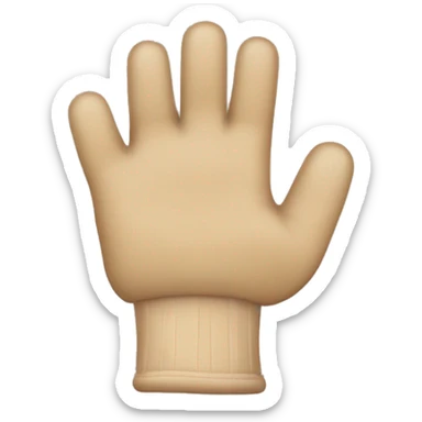 Kuschelige Ohrenwärmer in beige braun mit beigen Handschuhen die rund sind um die ganzen Finger und den Daumen kuschelig  sticker