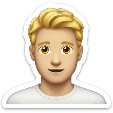 24 years old white male sticker