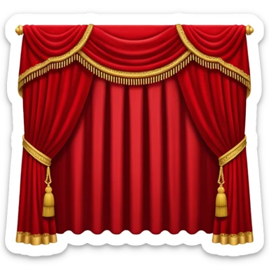 theatre Curtain sticker