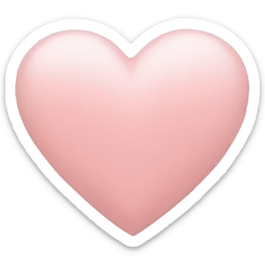 light pink heart sticker