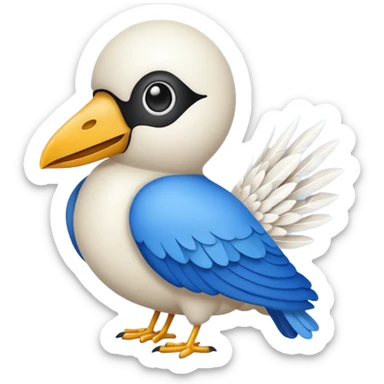 Quiero un emoji de la paz con una paloma blanca y un círculo sticker