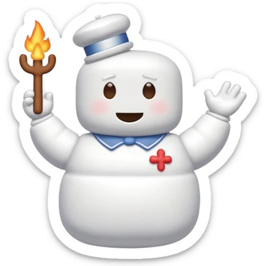 marshmallow guy sticker