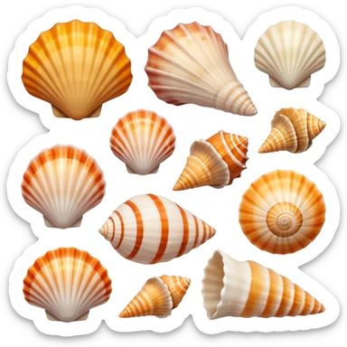 Conchas e sol sticker