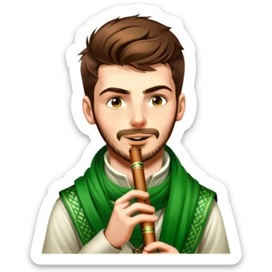 Celtic Piper sticker