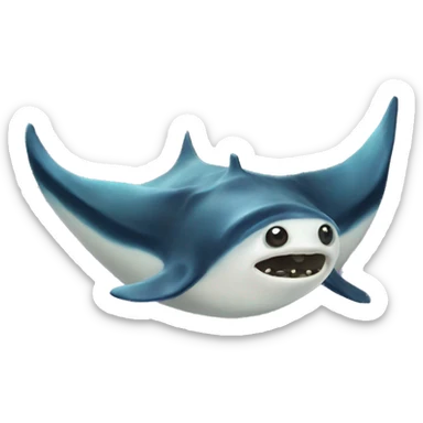 Manta raya sticker